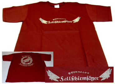 T-Shirt Fallschirmjäger bordeaux