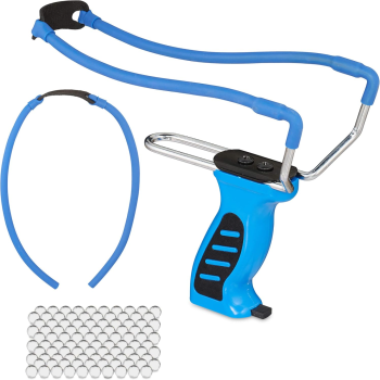 Steinschleuder Set Blau "Strong" inkl. Zubehör