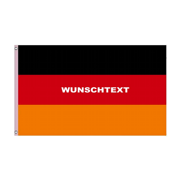 Flagge Fahne BRD mit Wunschtext